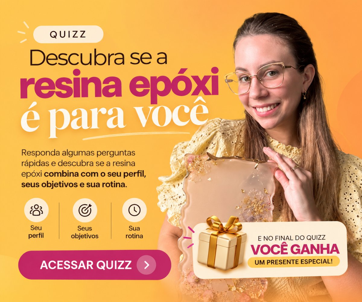 Curso de Artesanato com Resina Epóxi